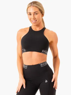 Level Up High Impact Sports Bra - Black