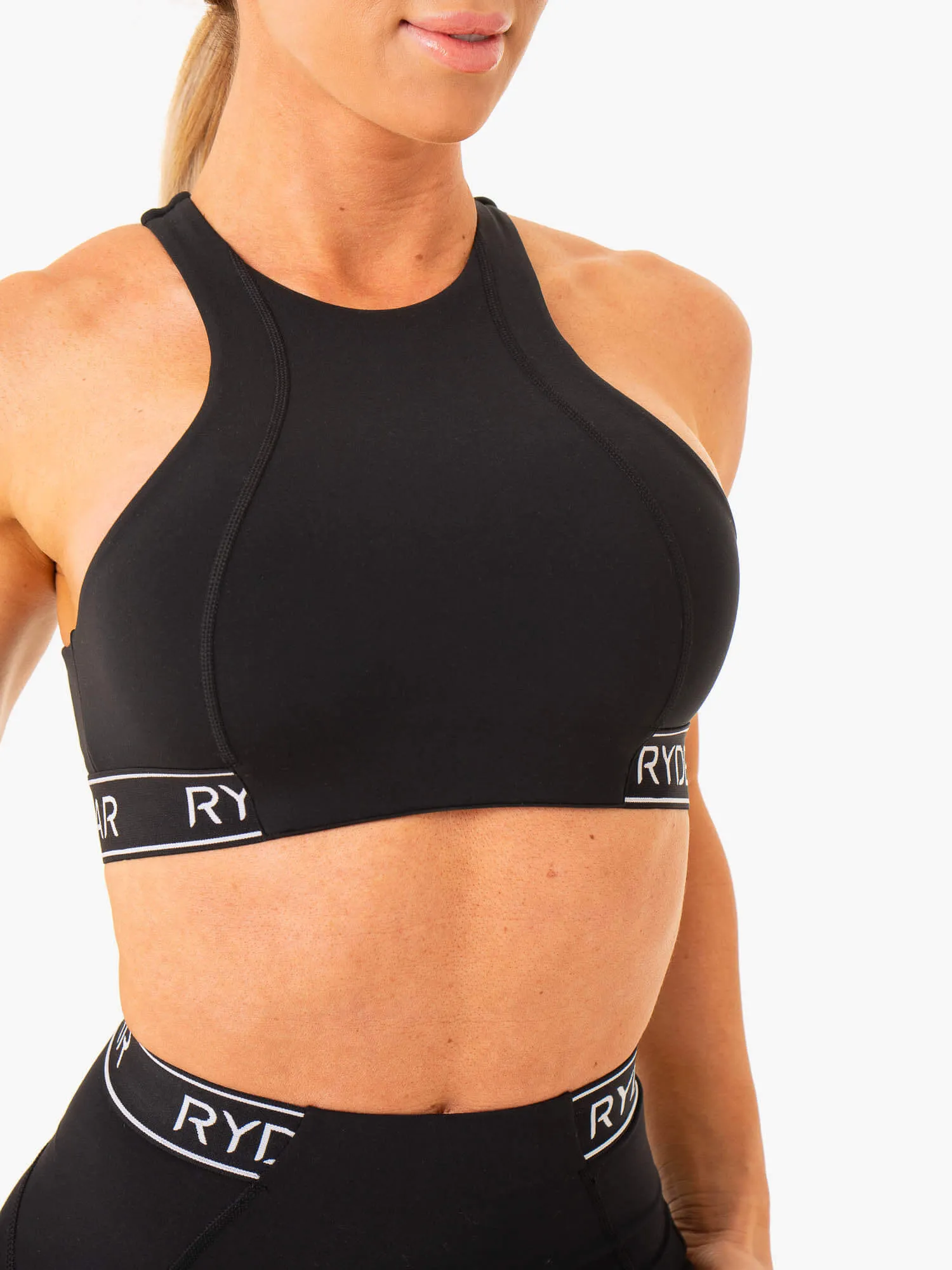 Level Up High Impact Sports Bra - Black