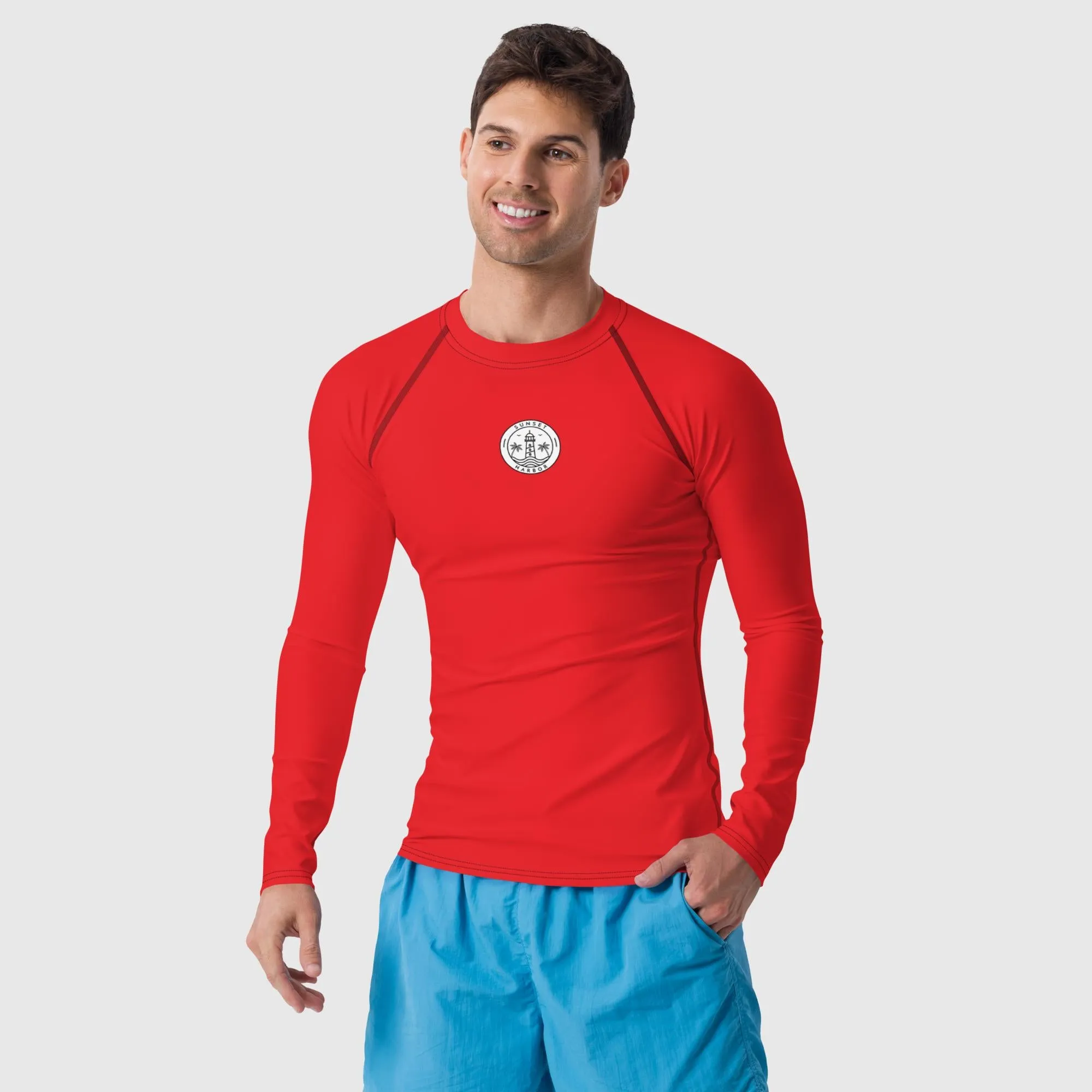 Men's Rash Guard - Red