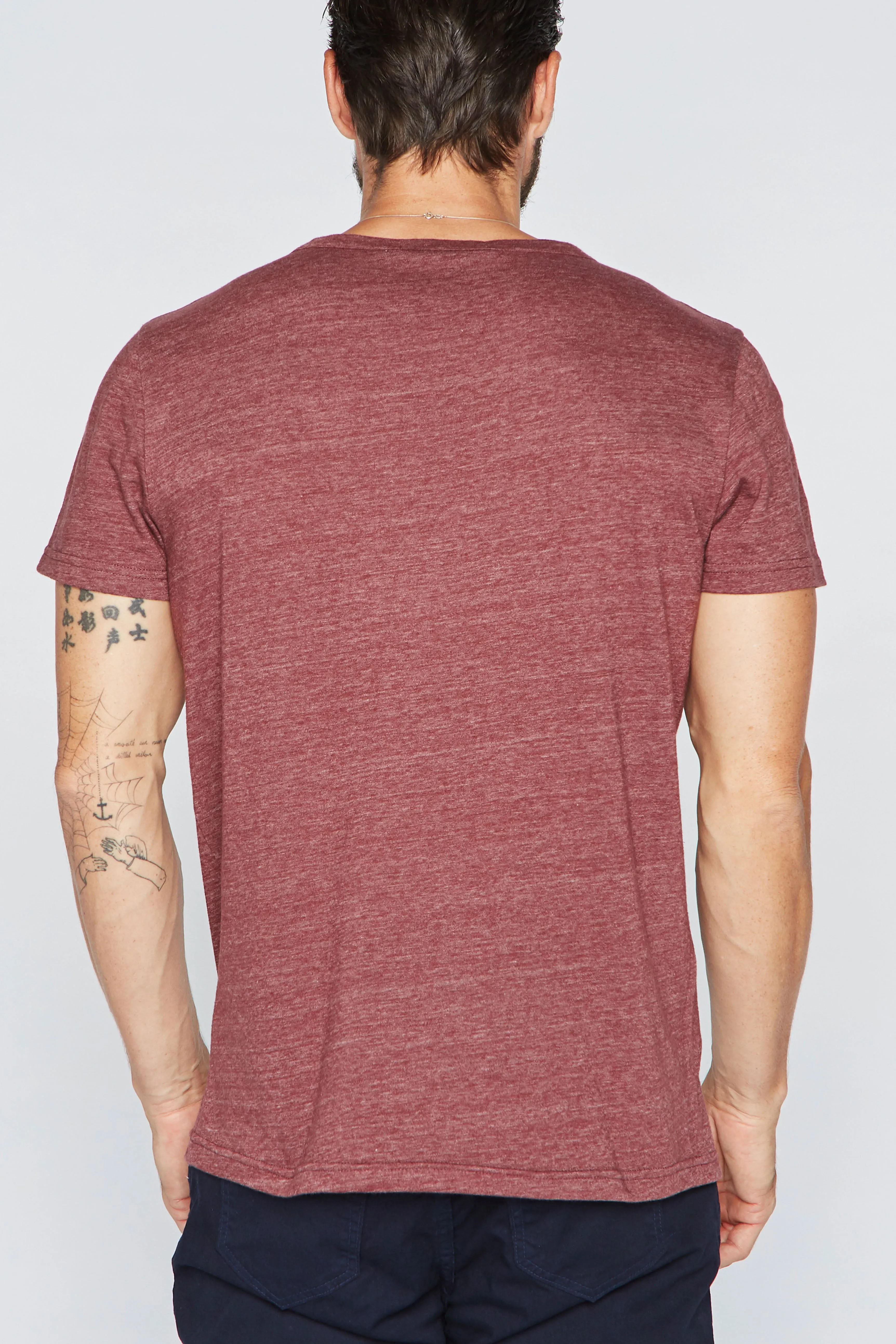 Men's Tri-Blend Cross V-Neck Tee