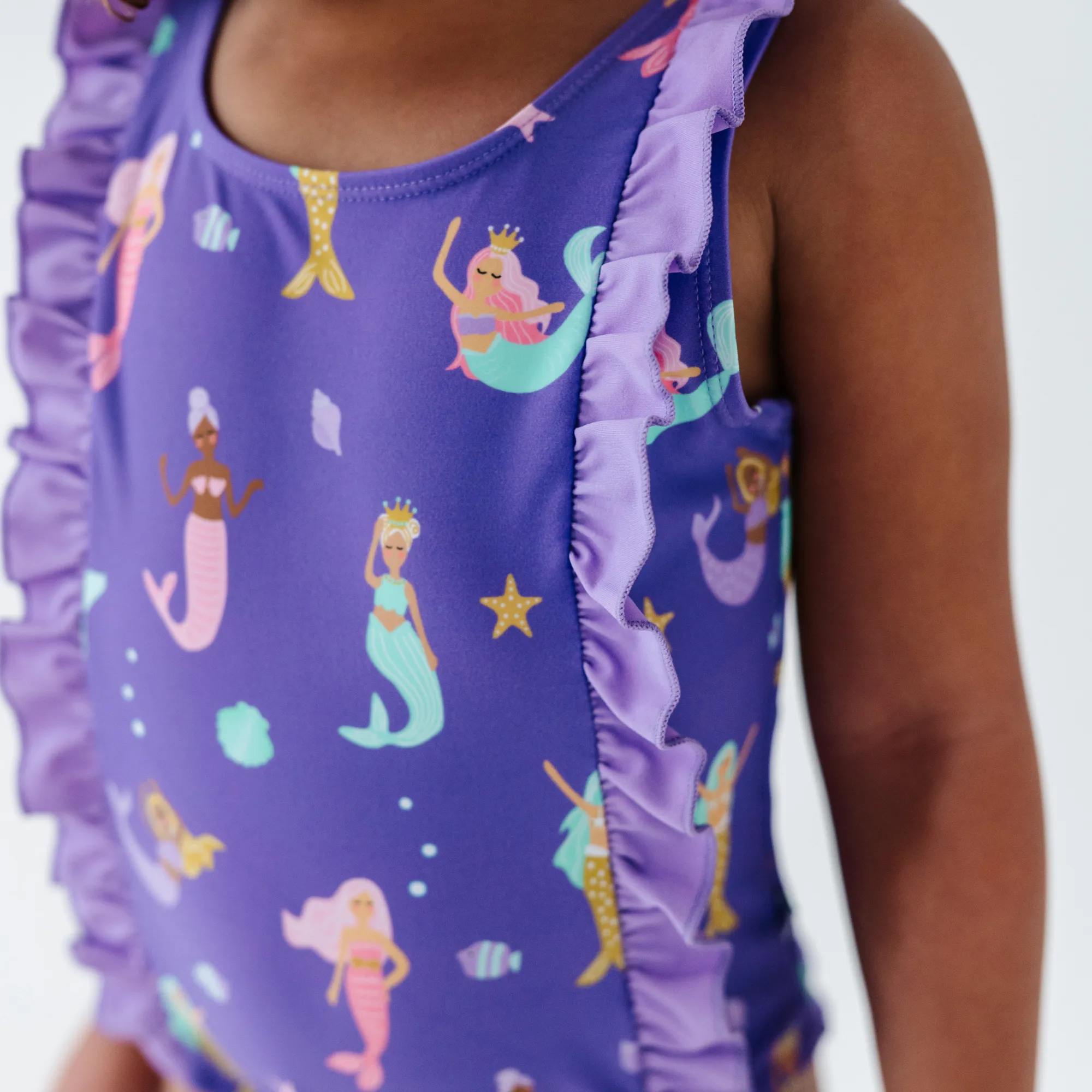 Mermaid in the U.S.A. Swimsuit With Ruffle