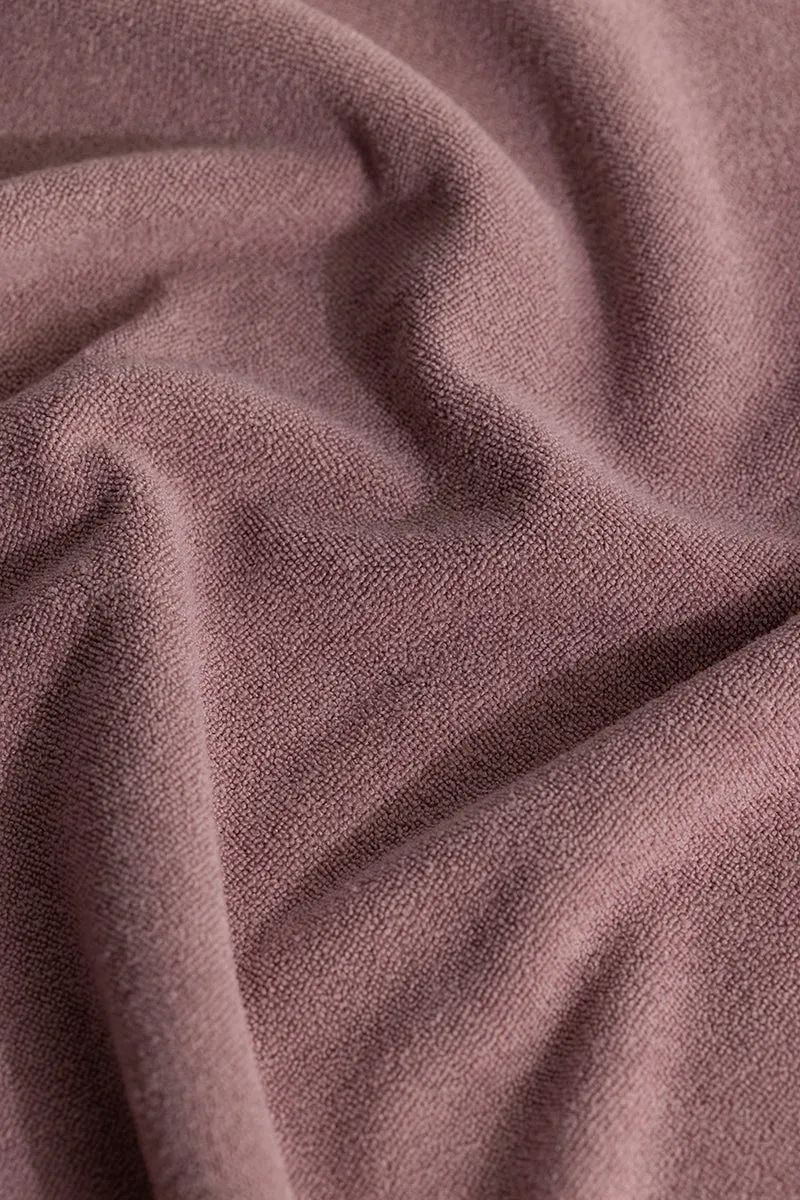 Micro Terry Mauve Polo T-Shirt