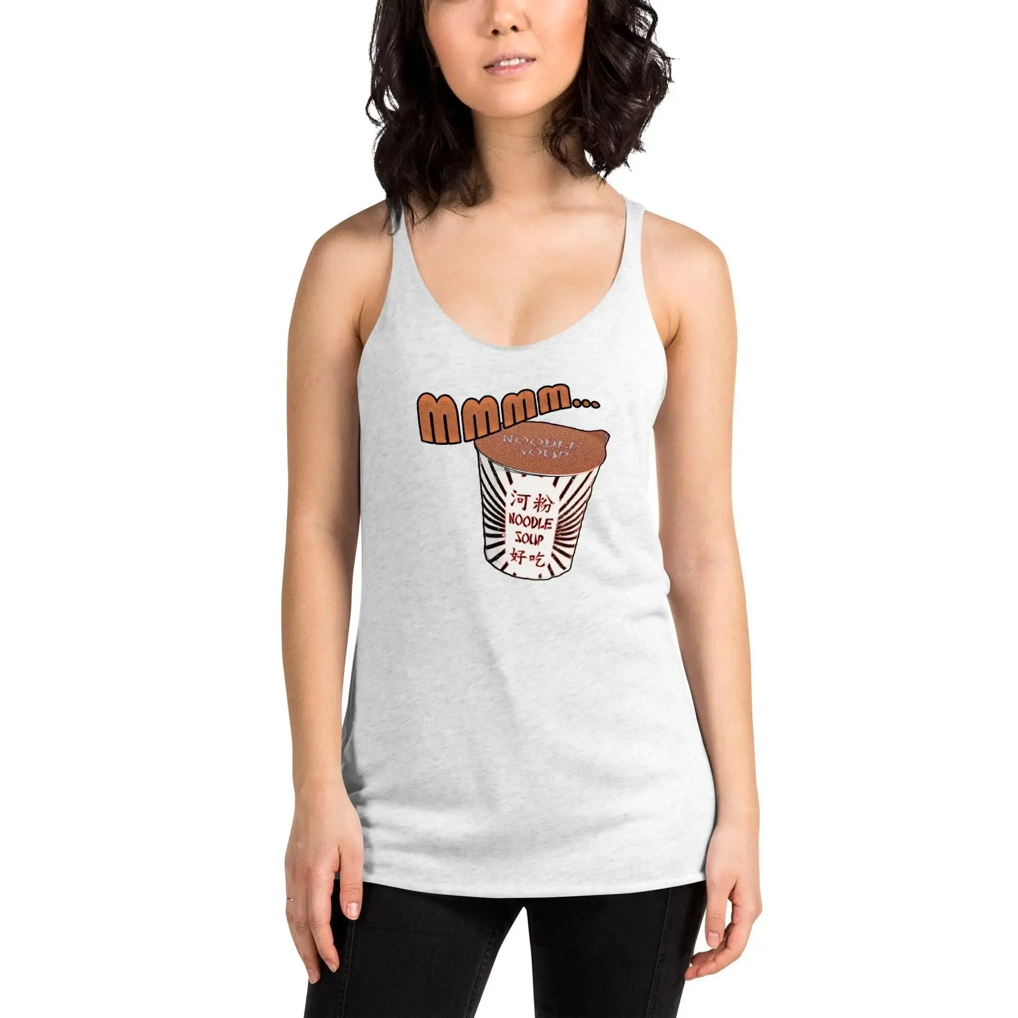 Mmm, Noodle Soup Women's Racerback Tank