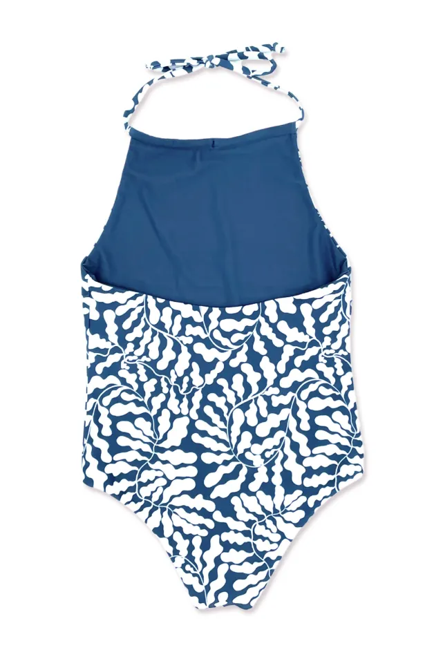 Navy Kelp Riviera reversible swimsuit