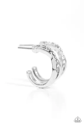 Paparazzi Horoscopic Helixes White Post Earrings