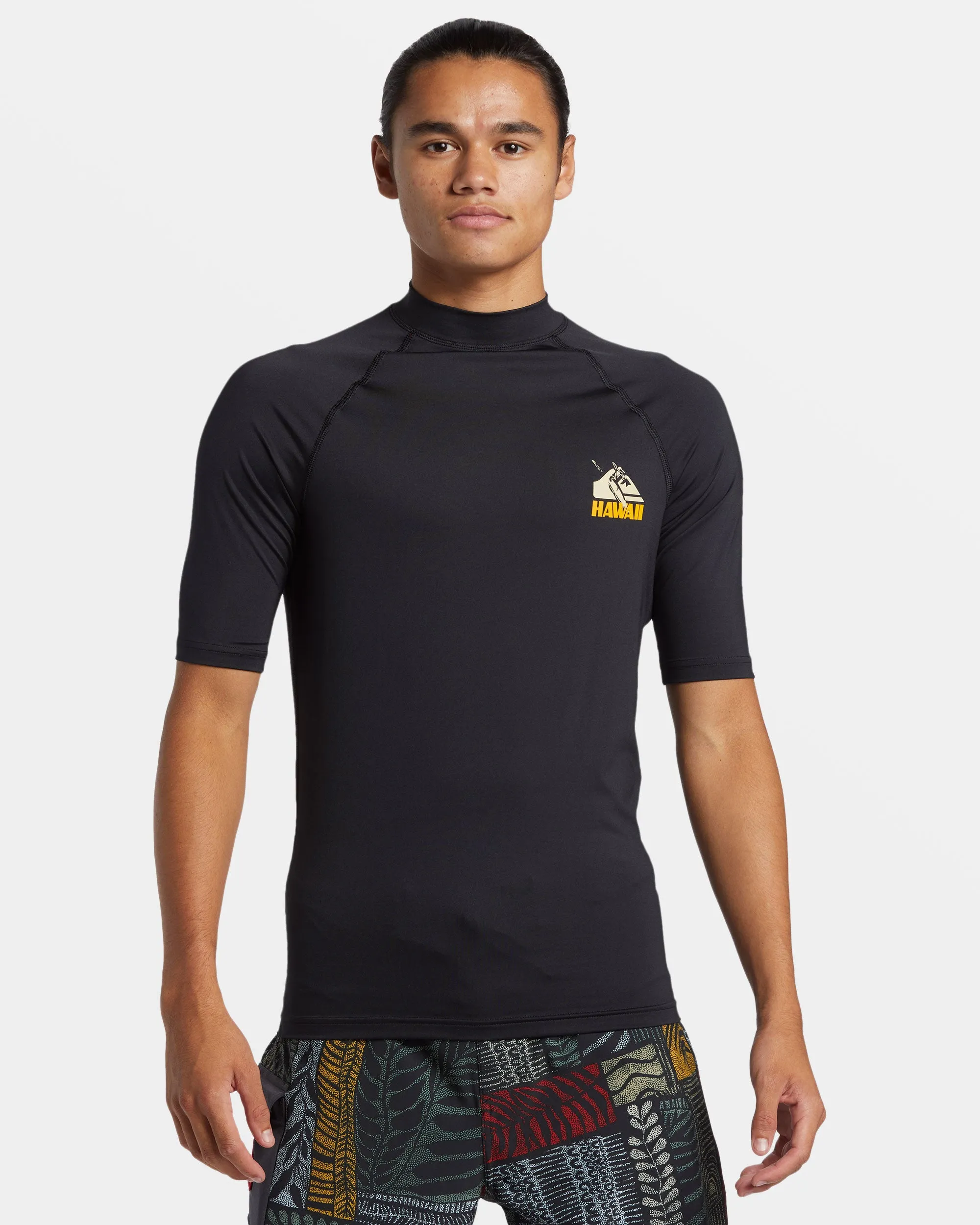 Petroglyph UPF 50 Short Sleeve Rashguard - Black