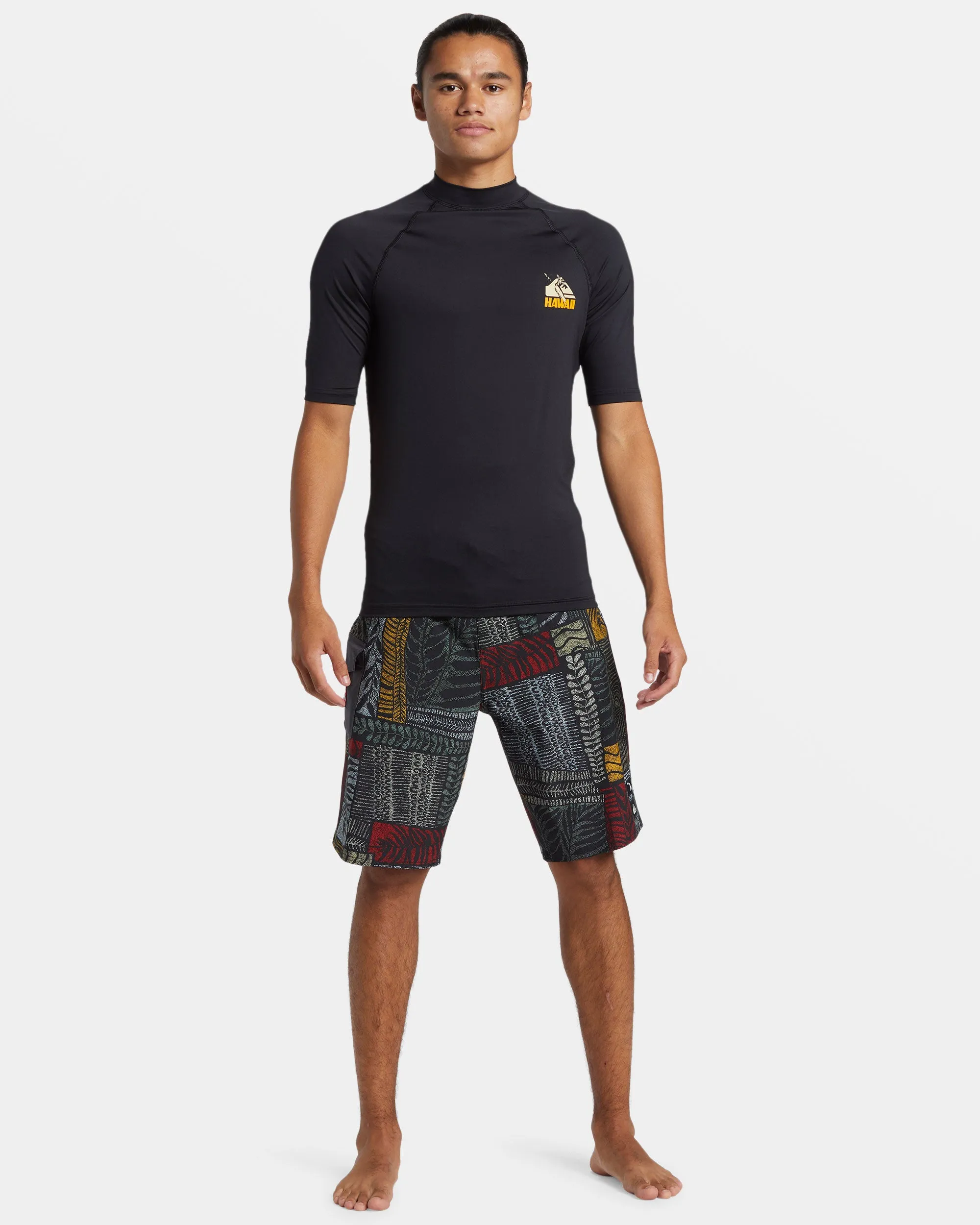 Petroglyph UPF 50 Short Sleeve Rashguard - Black