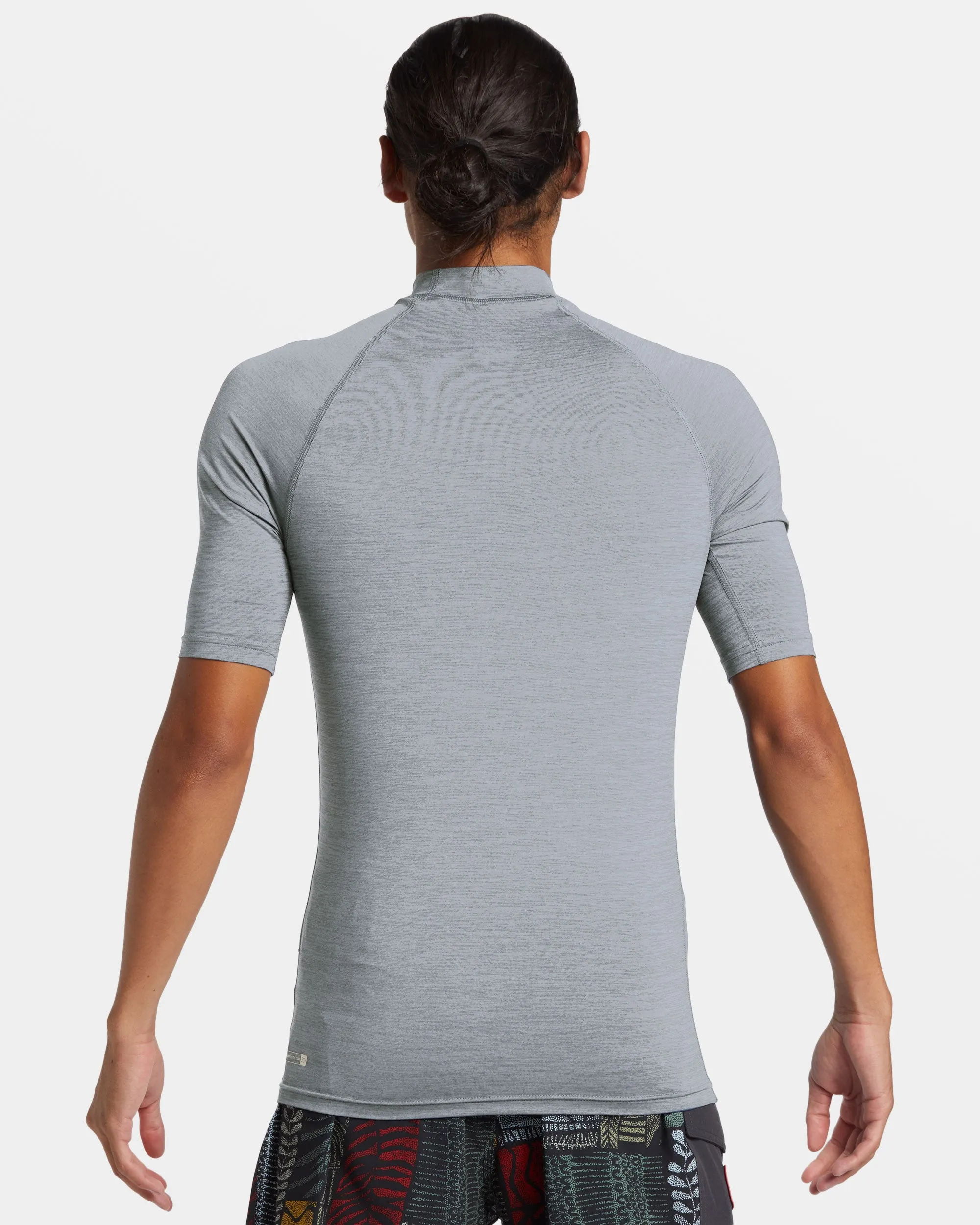 Petroglyph UPF50 Short Sleeve Rashguard - Quarry Heather