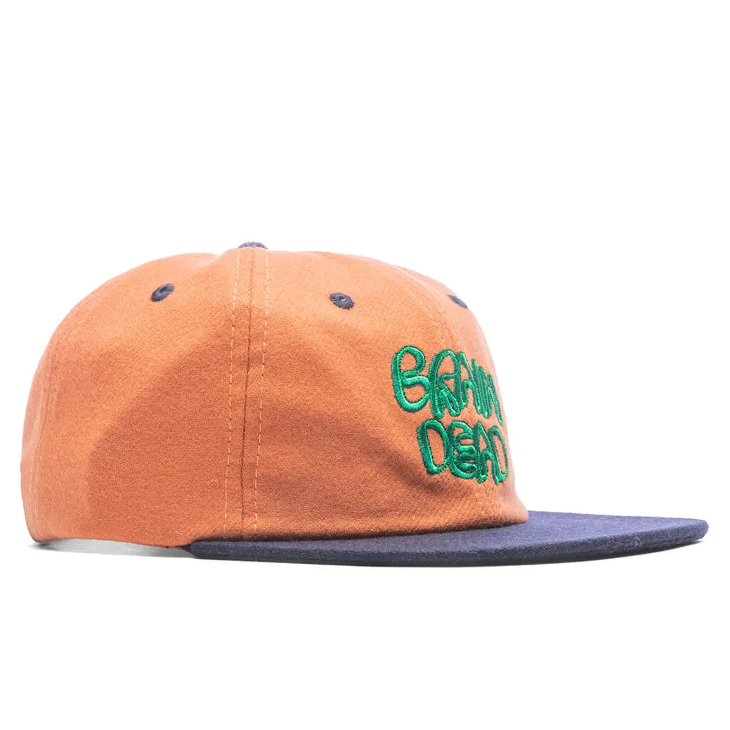 Plato Wool 6 Panel Cap - Orange