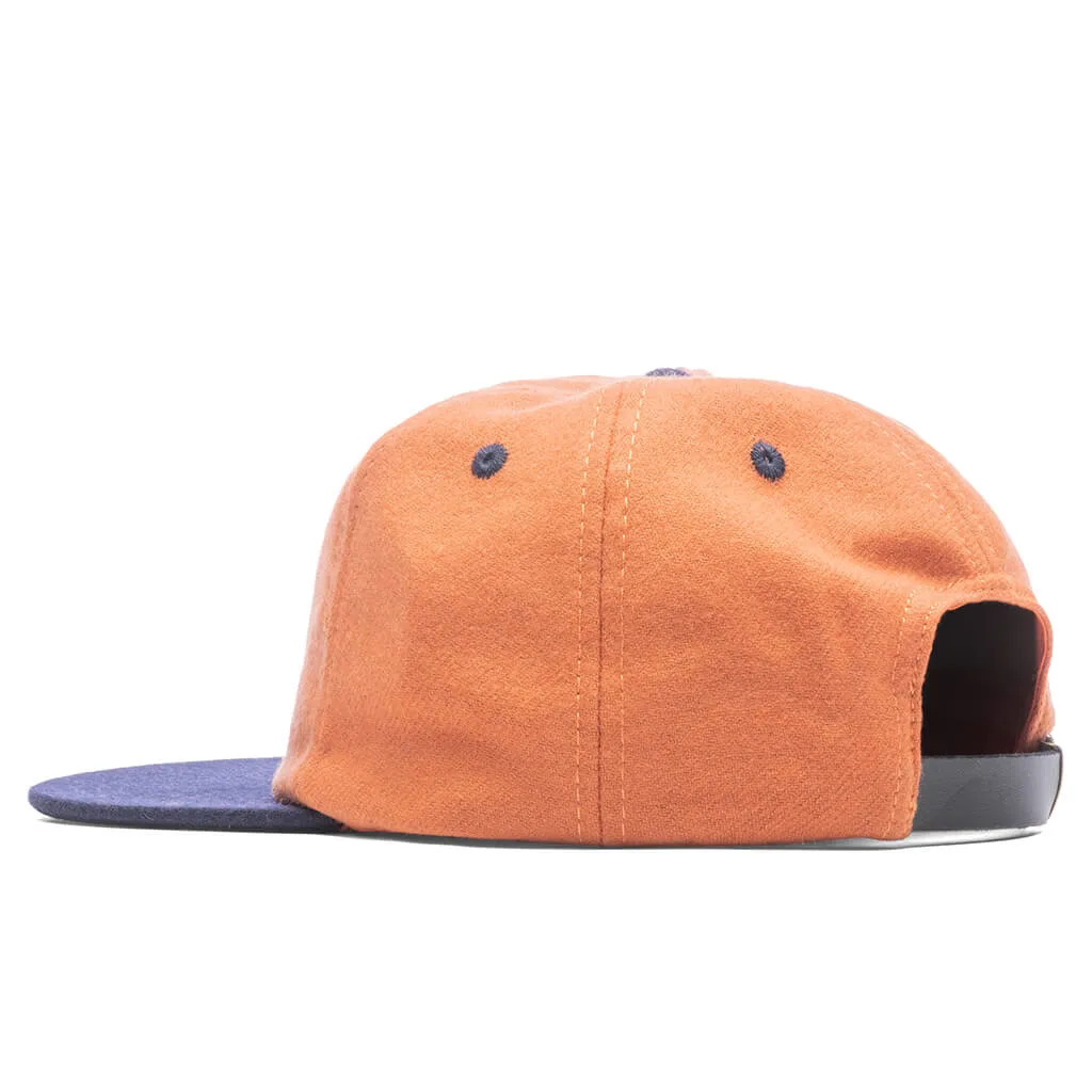 Plato Wool 6 Panel Cap - Orange