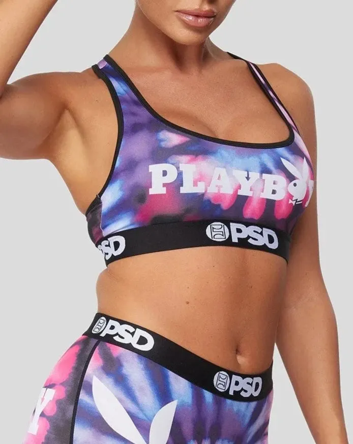 Playboy Spiral Dye Sports Bra