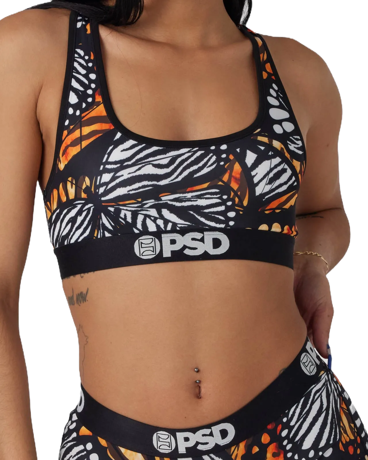 PSD " Social Butterfly" Sports Bra