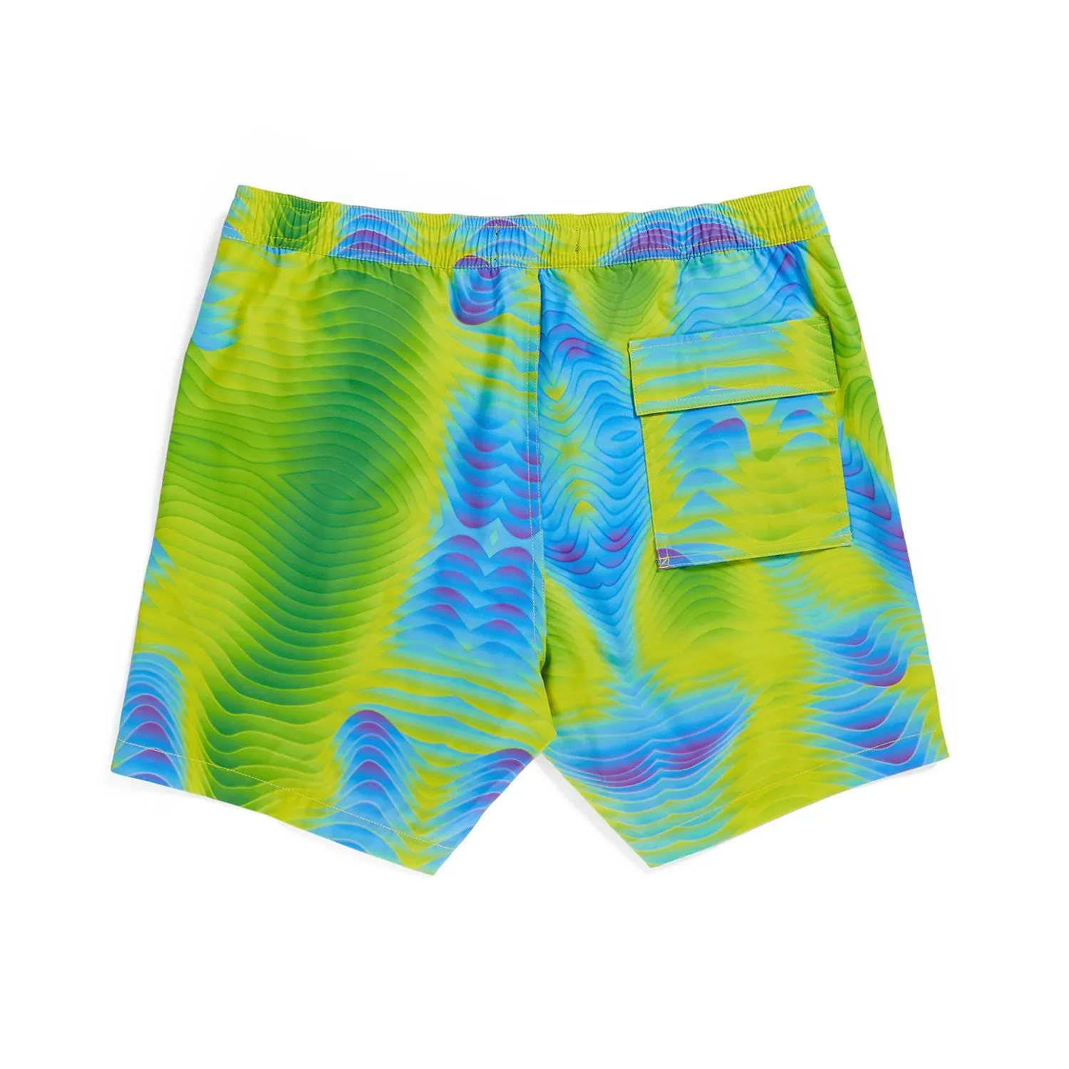 Psycho Bunny Mens Montgomery All Over Print Swim Shorts - Banana