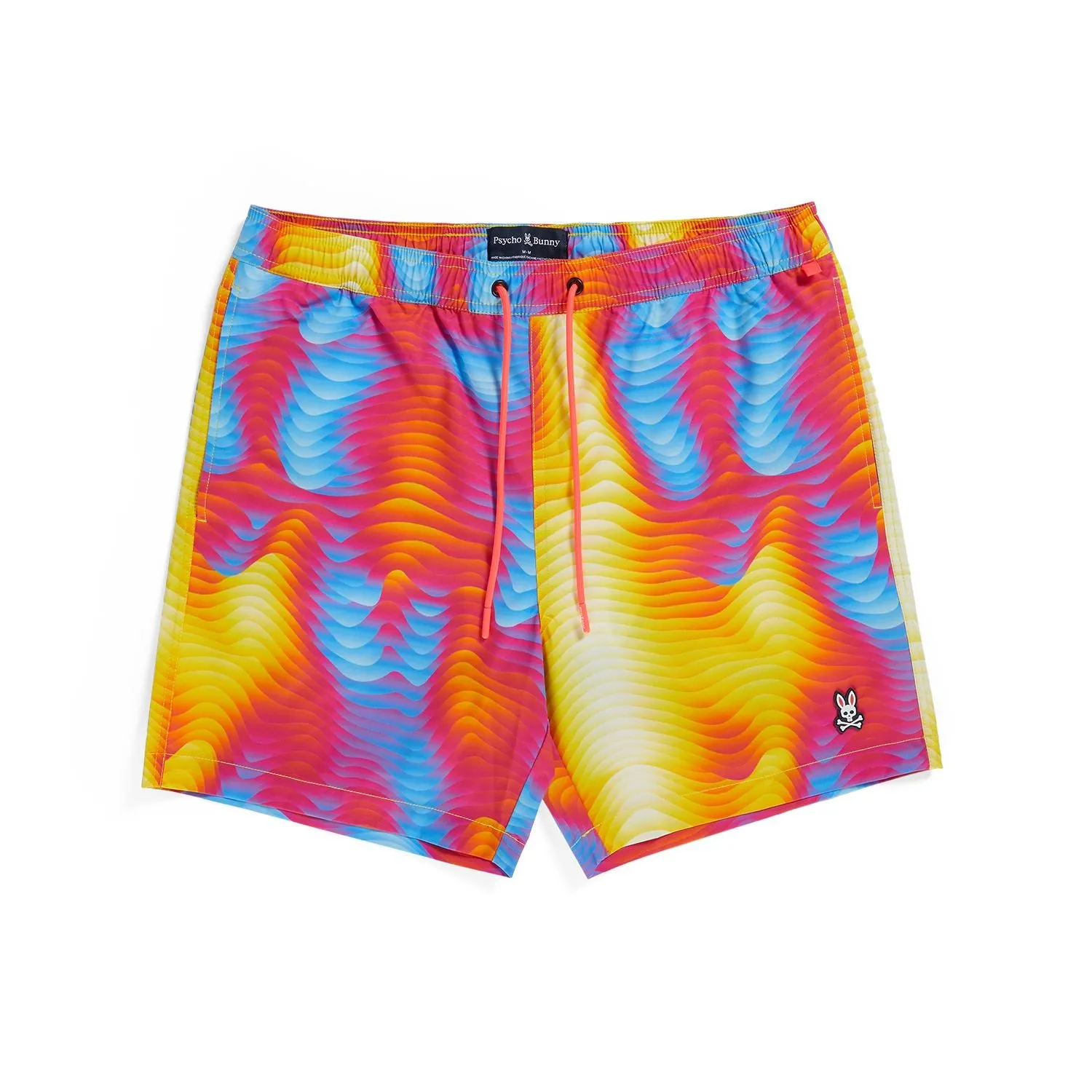 Psycho Bunny Mens Montgomery All Over Print Swim Shorts - Paradise Pink