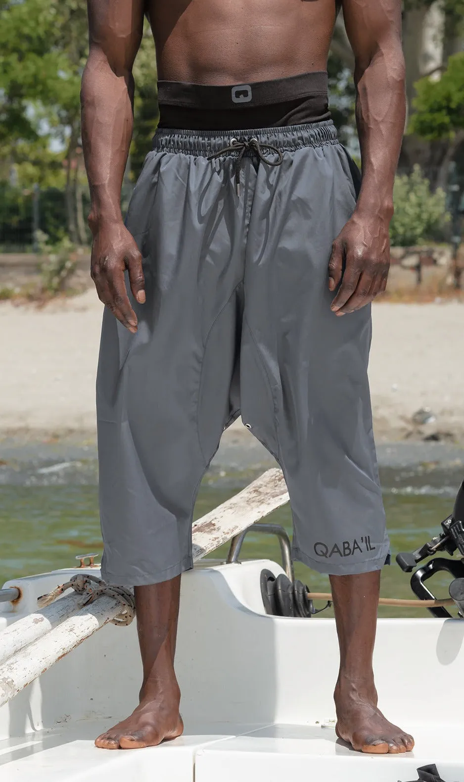 QL Halal Swim Shorts SB UNI in Dark Grey