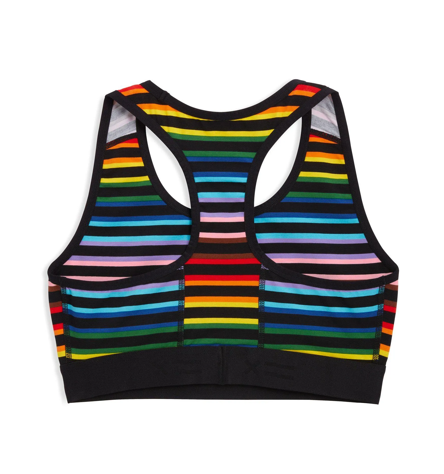 Racerback Soft Bra - Progress Pride Stripes