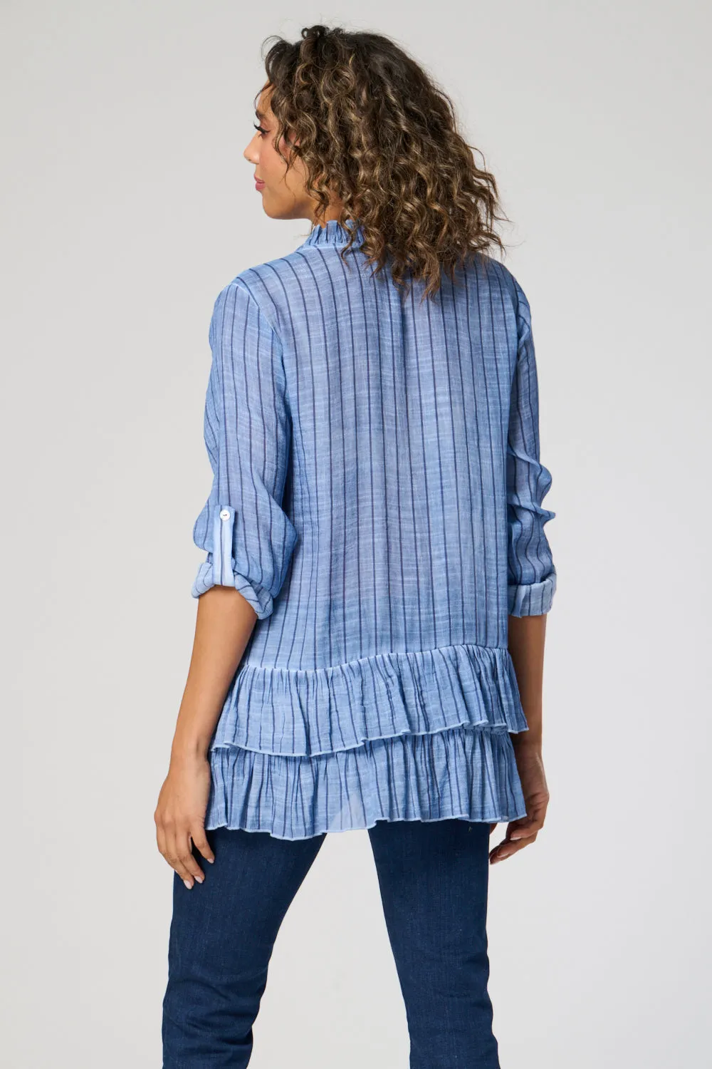 Saloos Double Frill Hem Tunic Top