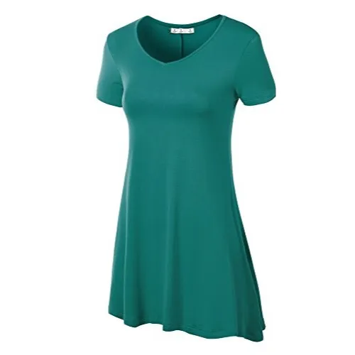 Short Sleeve Tunic Top JADE