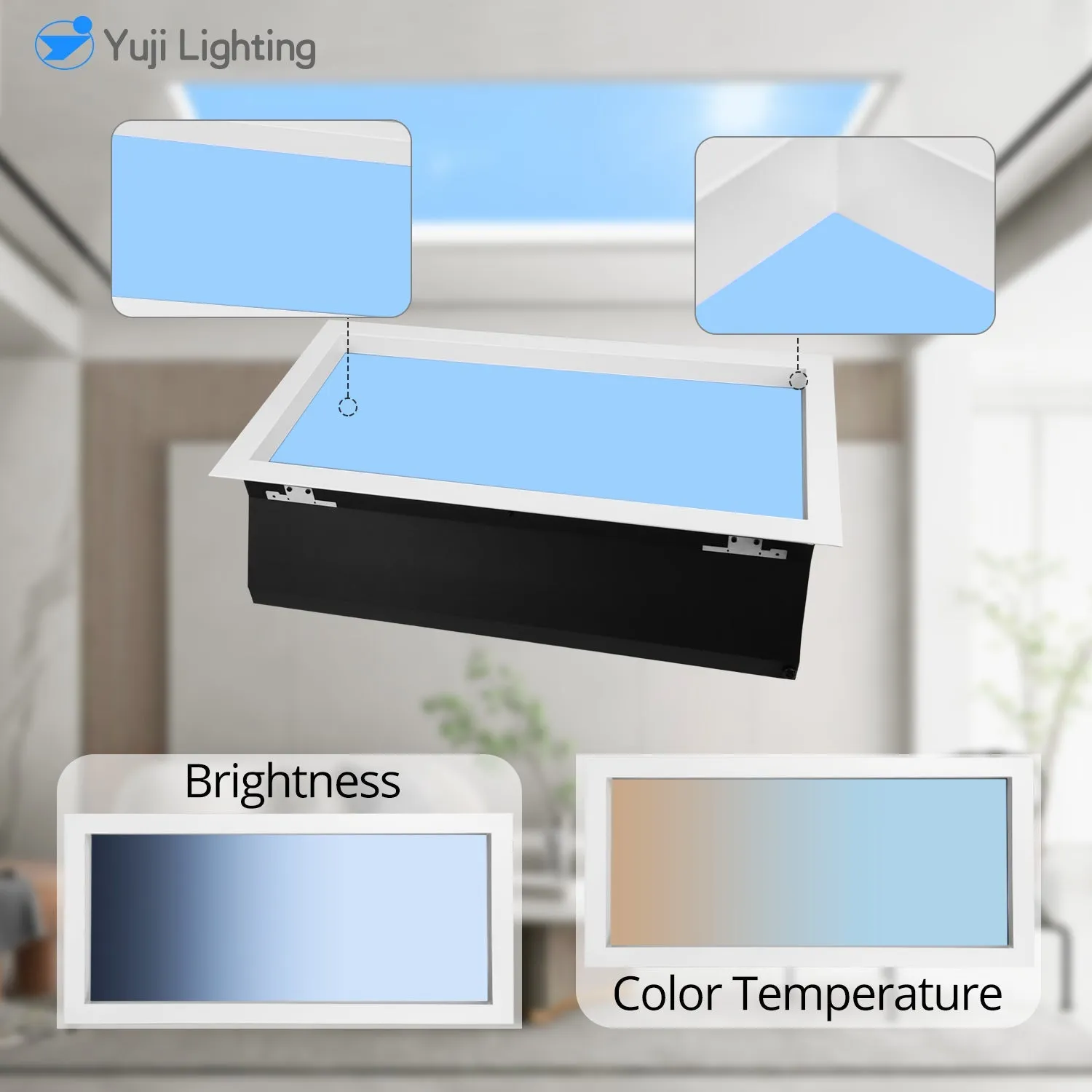 Skyline CRI 98 50W 3060 Rooflight Ceiling Light 2700K-6500K