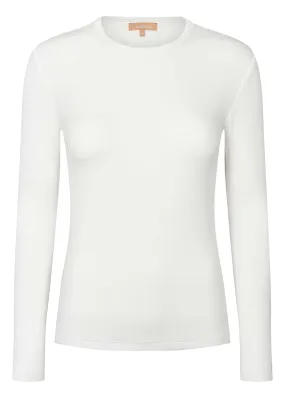 Soft Rebels Fenja O-neck Modal T-shirt - Snow White