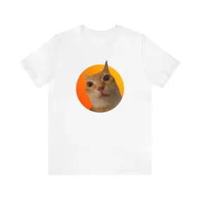 Spaced Out Cat Unisex Jersey Short Sleeve Tee