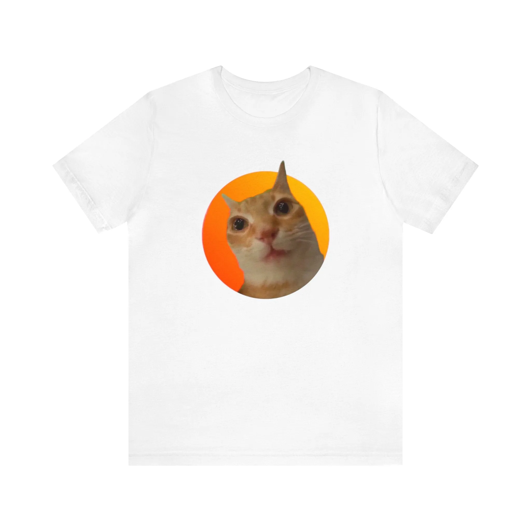 Spaced Out Cat Unisex Jersey Short Sleeve Tee