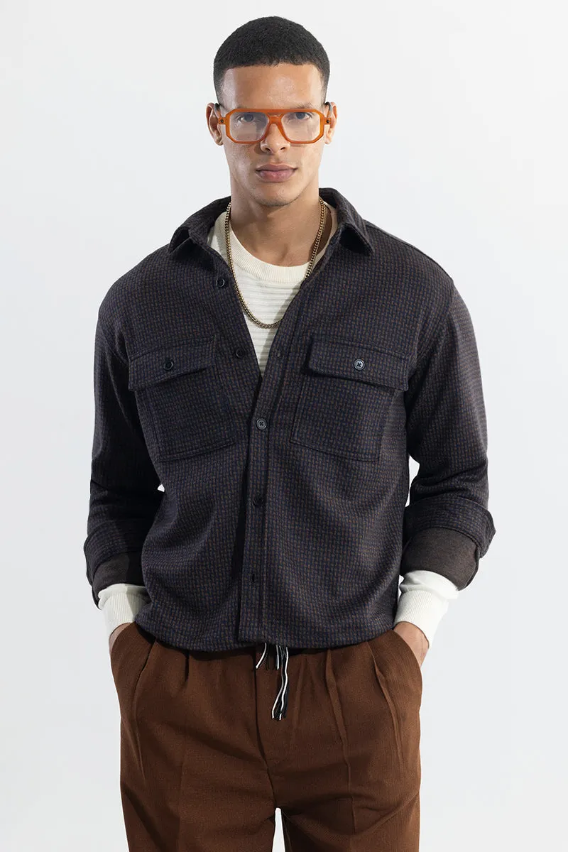 Spoondrift Brown Overshirt