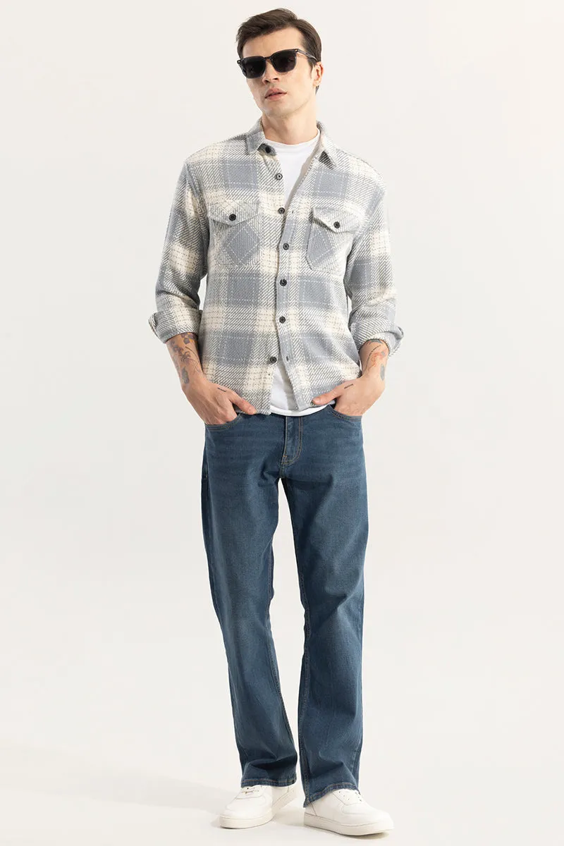 Square Grid Grey Checks Shirt