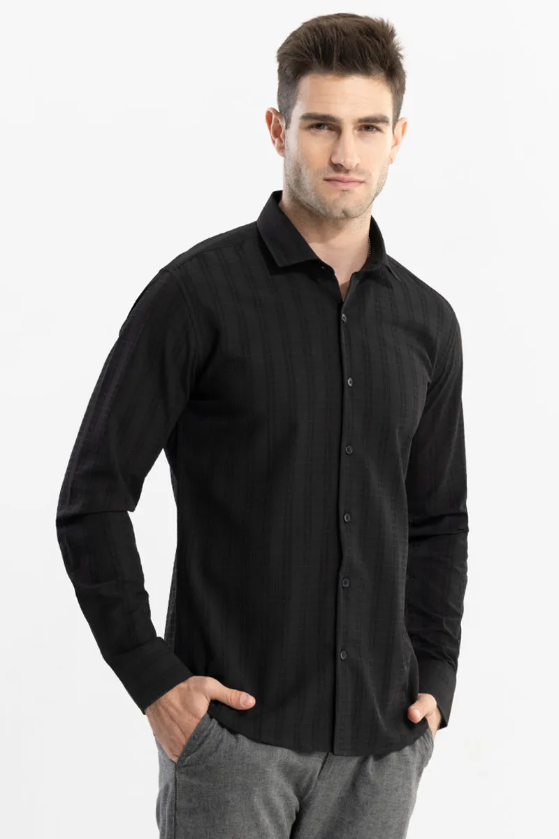 Stripy Black Shirt