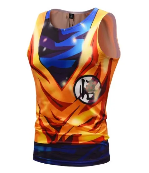 Super Saiyan God Goku Dragon Ball Z Tank Top