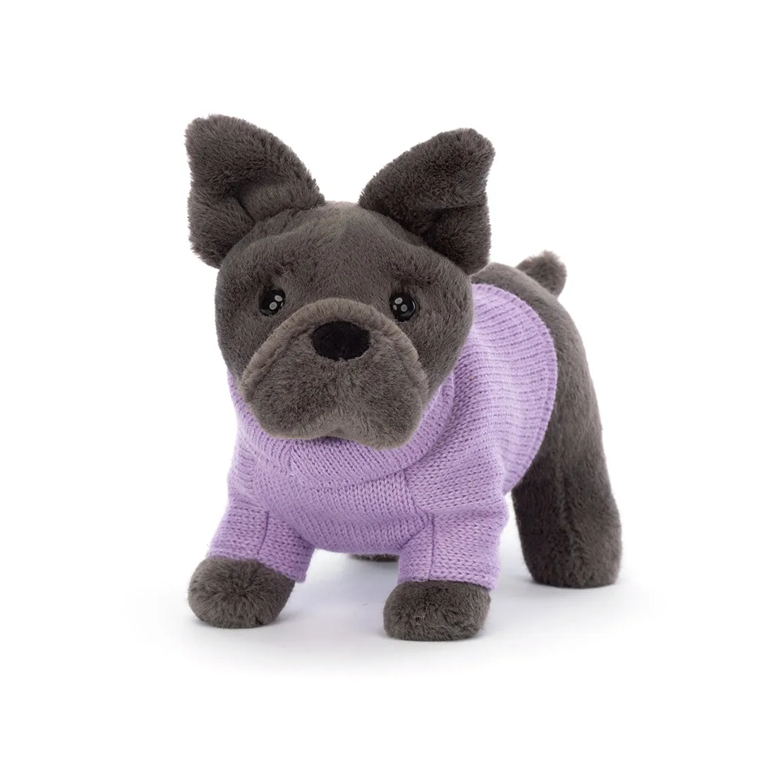 Sweater French Bulldog Purple