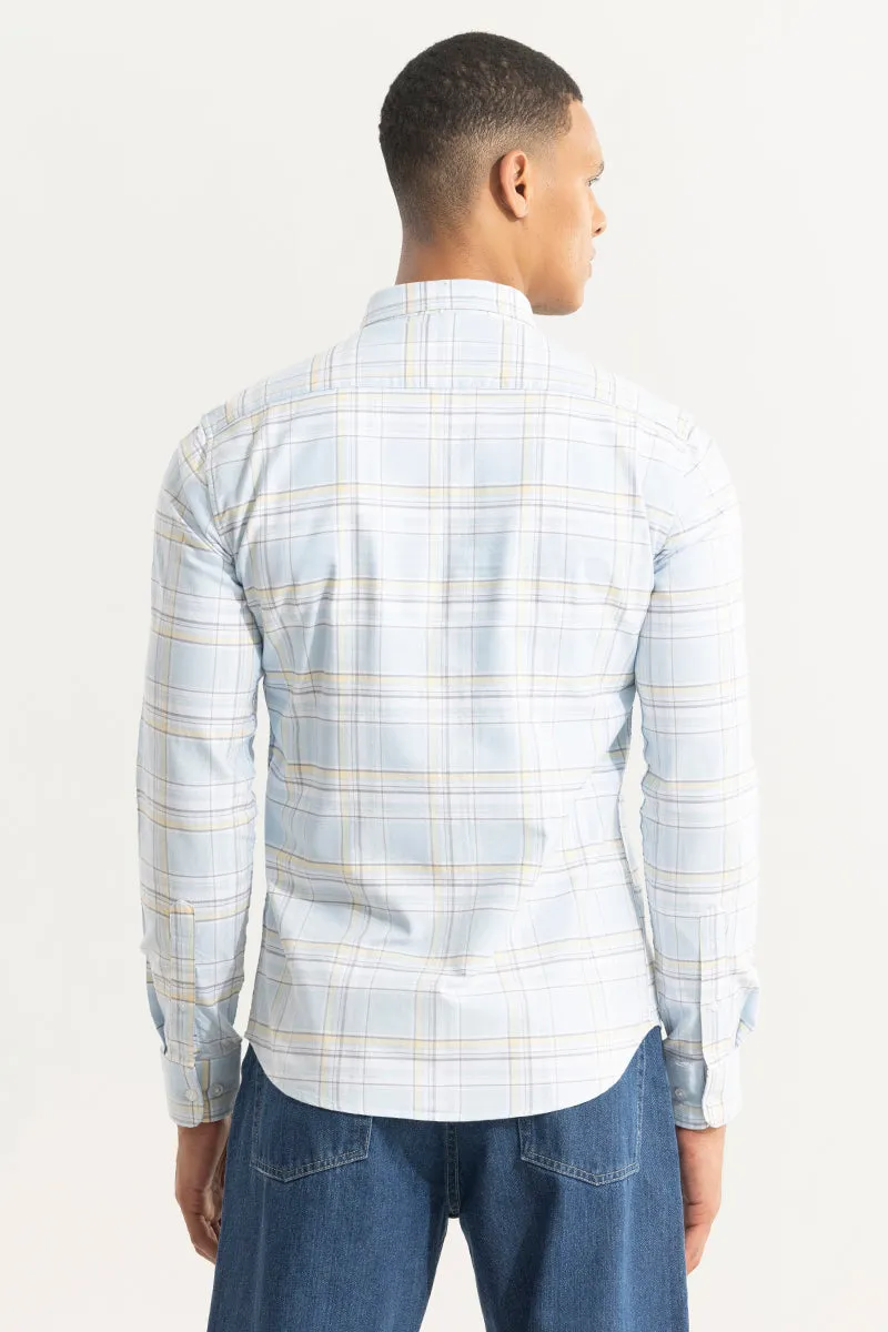 Tartan Matrix Sky Blue Checks Shirt