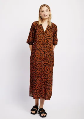 The Easy Tunic Dress in Chestnut Animal