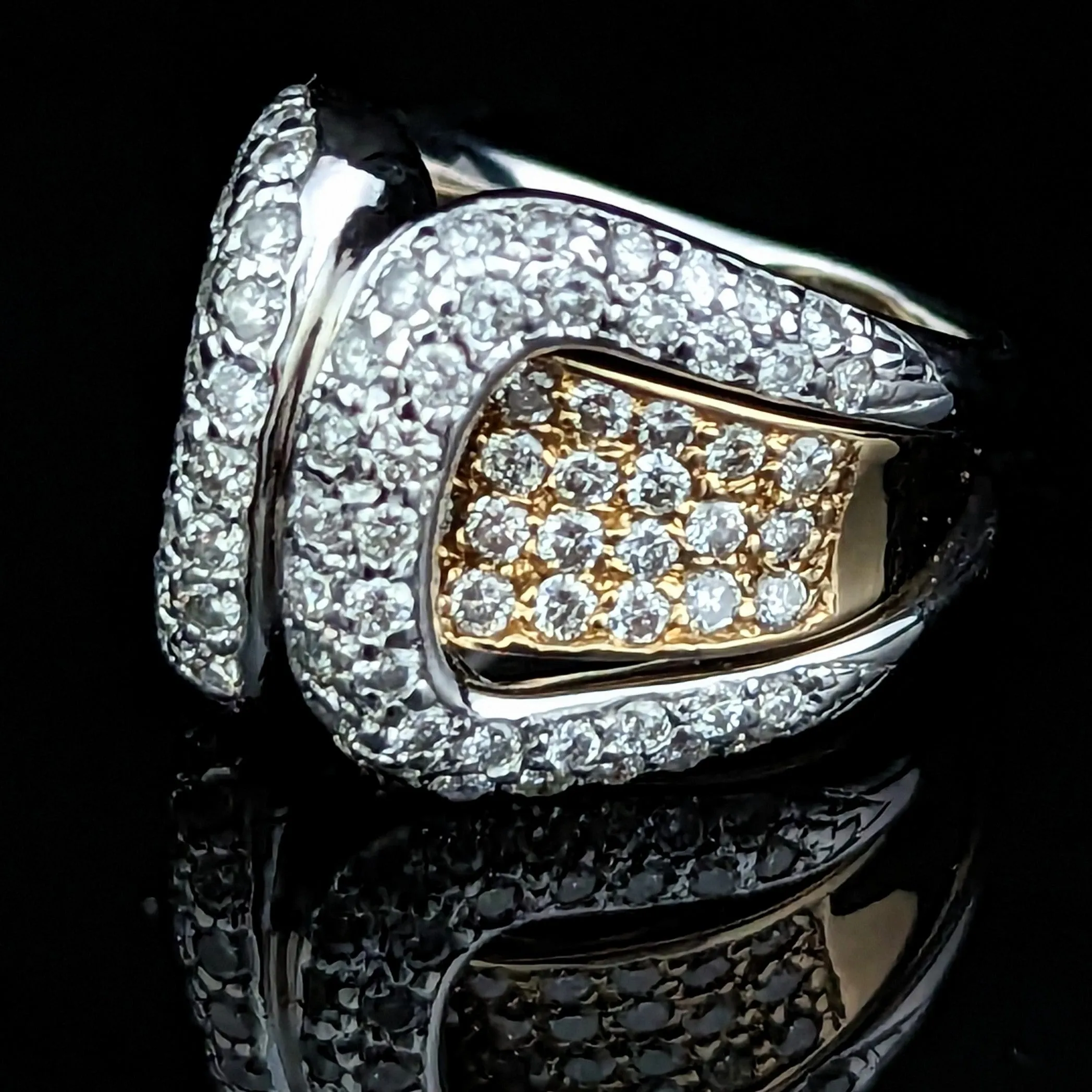 The Nutley - Estate Diamond 14k Gold Cocktail Ring Set