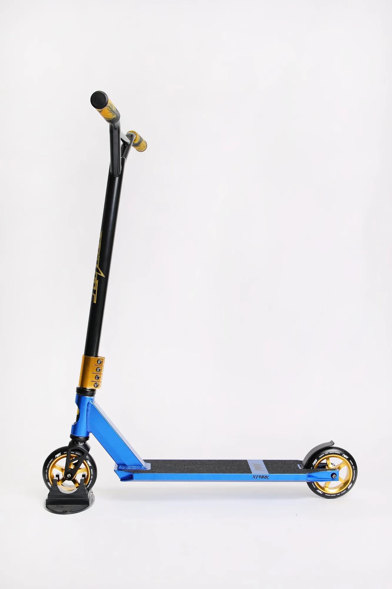 Trottinette X-Park Bleue et Dorée Pivot