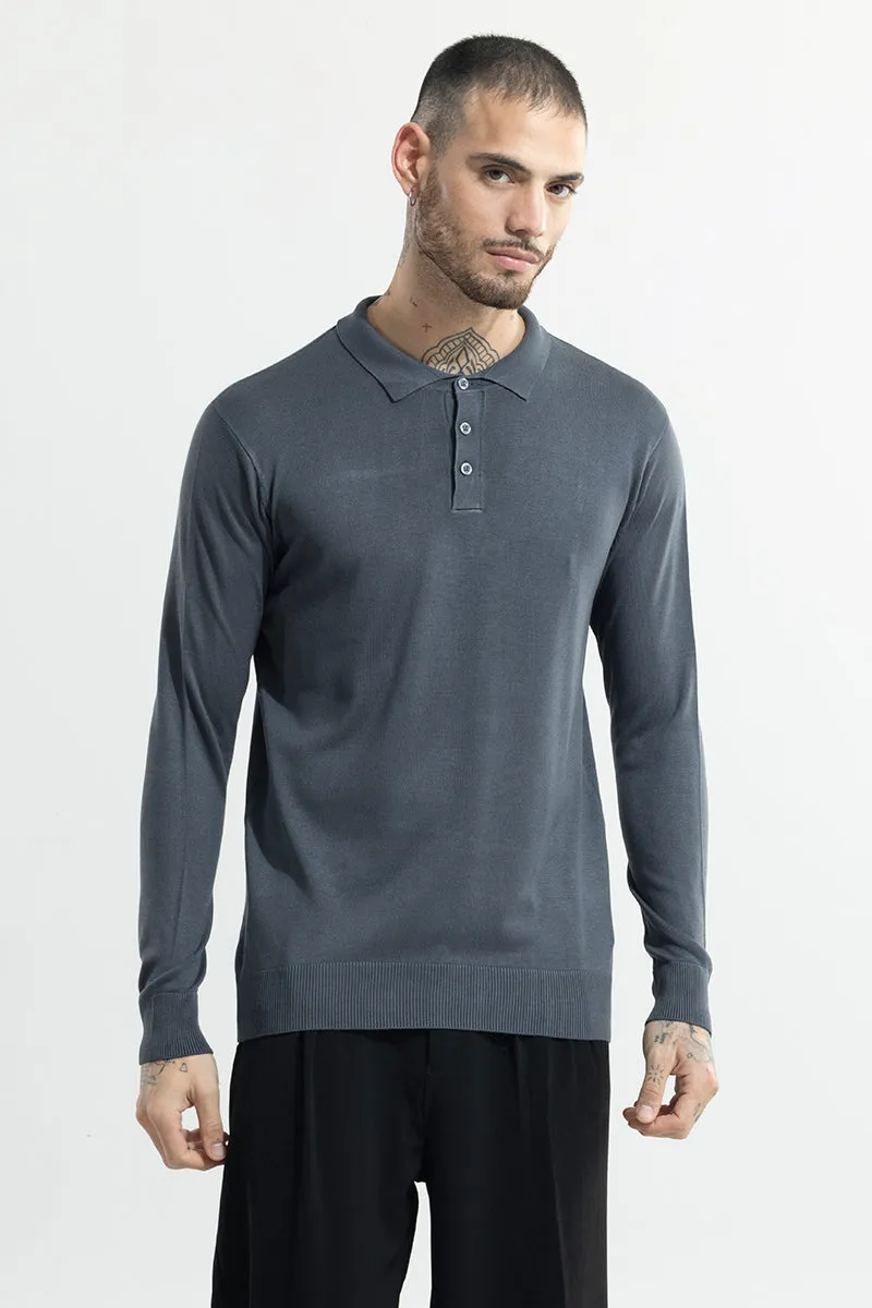 Urban Edge Grey Polo T-Shirt