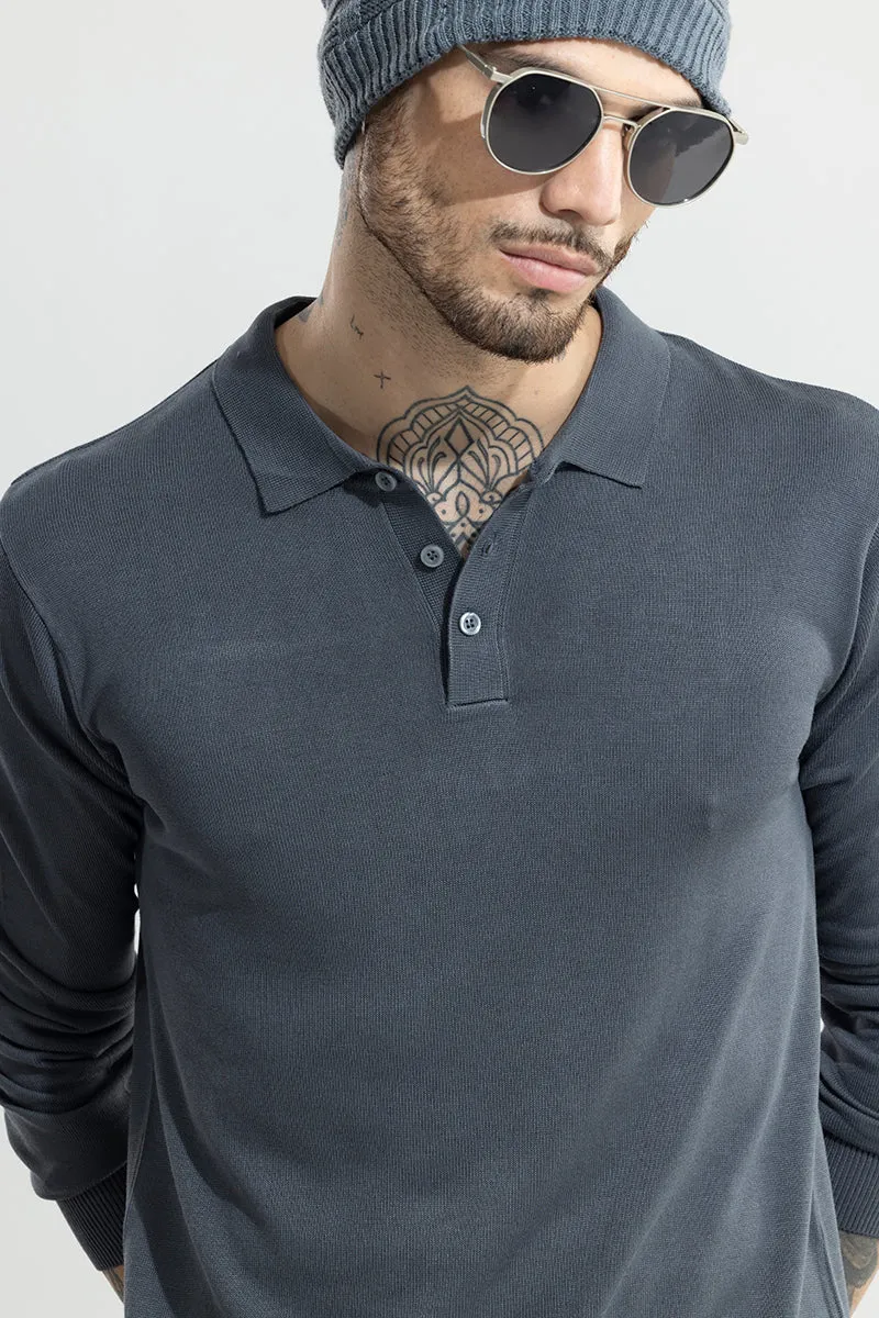 Urban Edge Grey Polo T-Shirt