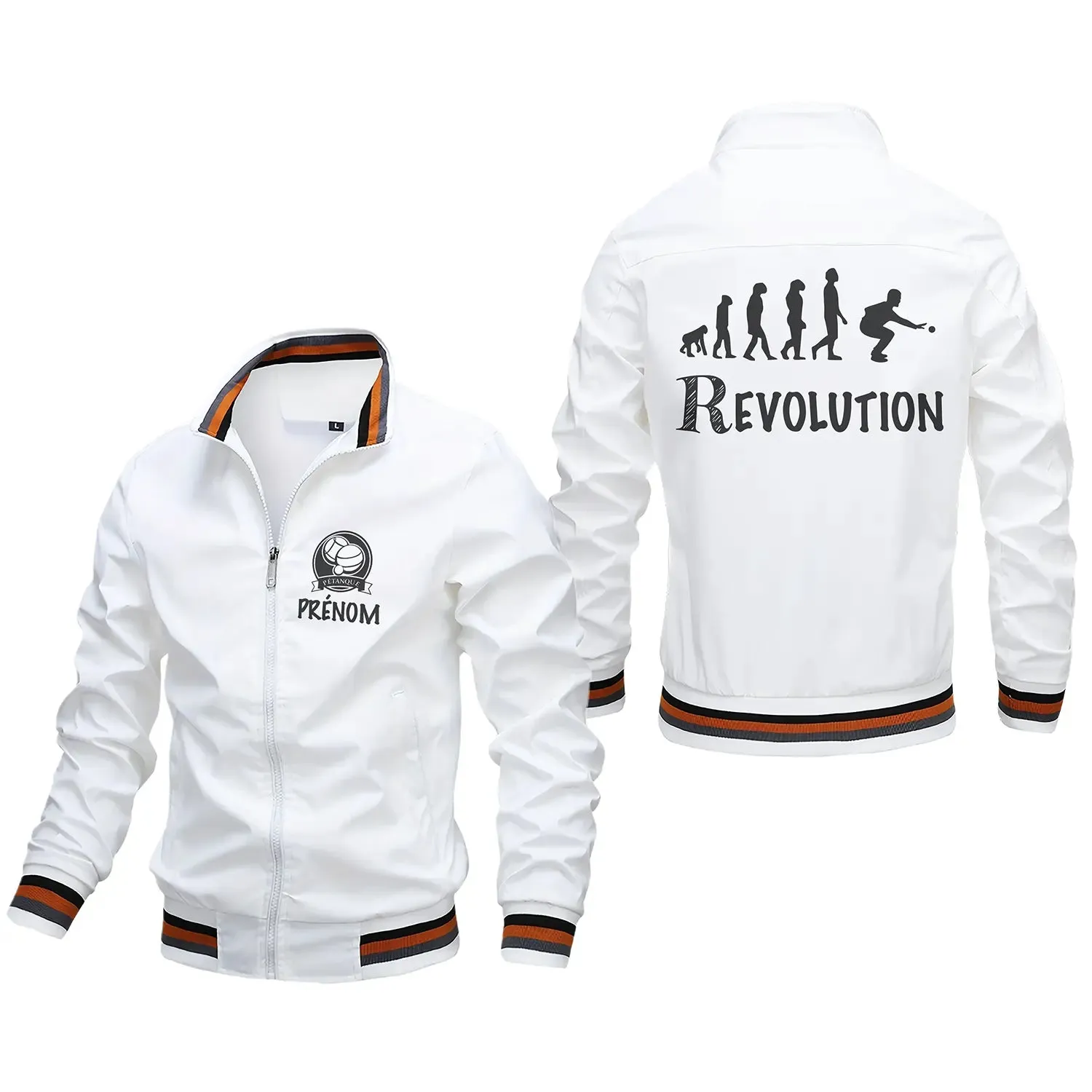 Veste De Pétanque Avec Prénom Et Logo Personnalisés, Boulistes Révolution, Cadeau Original Fan De Pétanque - CT06092342