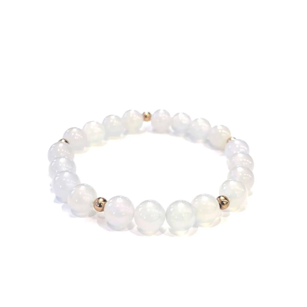 White Jade Bracelet (Translucent)