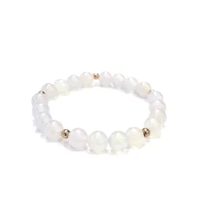 White Jade Bracelet (Translucent)