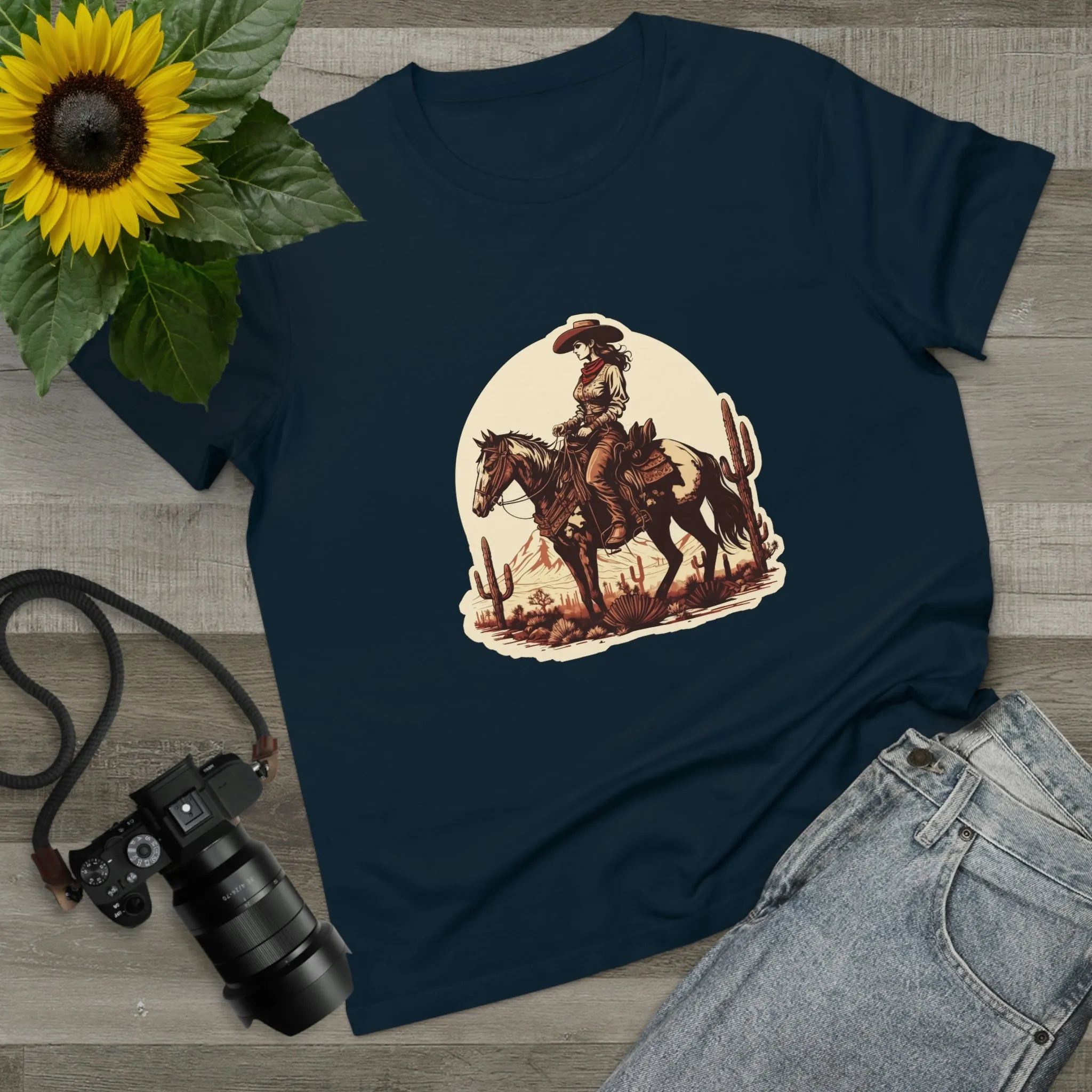 Women’s Western Cowgirl crew neck t-shirt