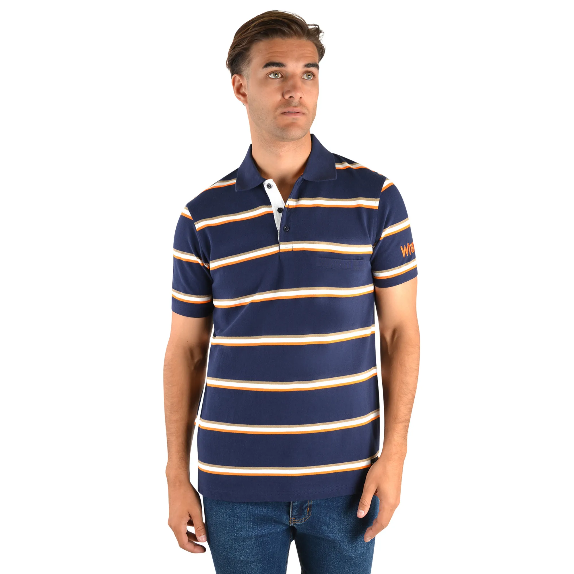 Wrangler Mens Victor 1-Pkt Polo