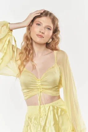 Ximena Top in Yellow