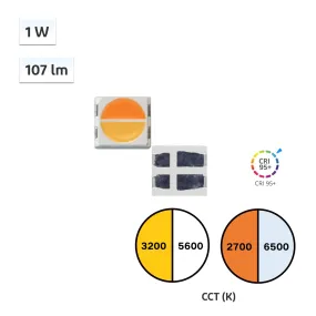 YUJILEDS CRI 95  1W 2-in-1 Tunable White LED SMD - 3032 G03 - 5000pcs/Reel