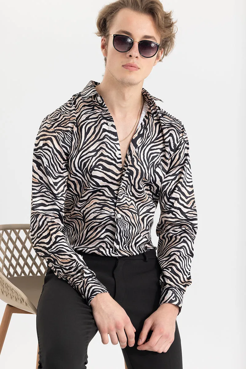 Zebra Zenith Black Shirt